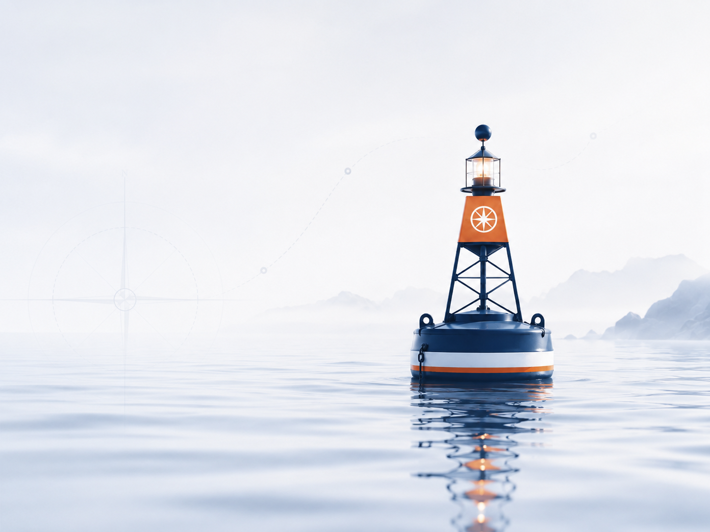 Navigation buoy visual motif