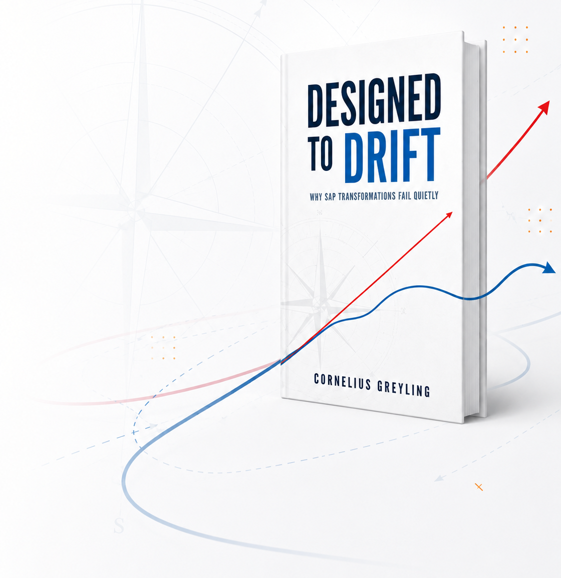 Designed to Drift book cover with navigation and drift path visual